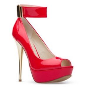 shoe dazzle ( brand New) pump 5.5” heel  red 5.5US